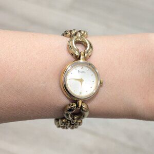 Vintage Bulova Gold color watch